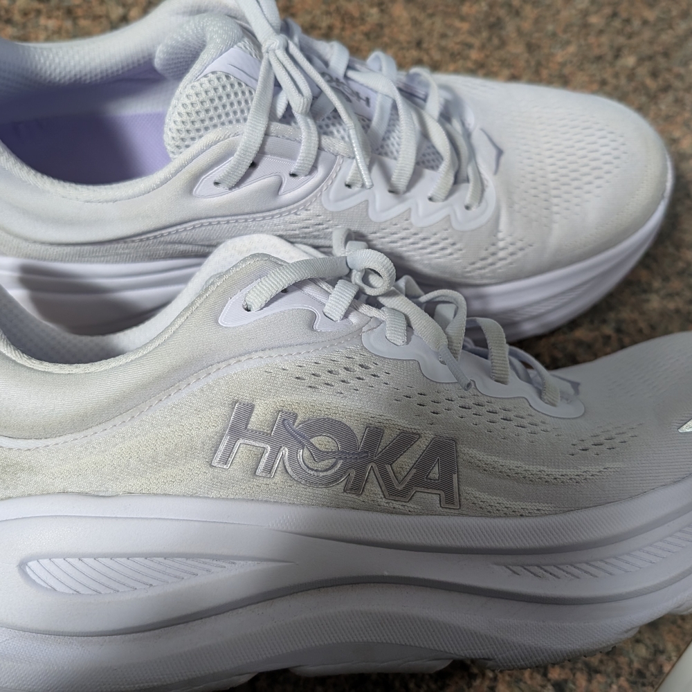 Hoka Women's White Athletic Shoes